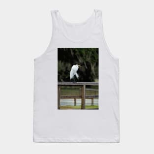 Great Egret, Lake Kissimmee, Florida Tank Top